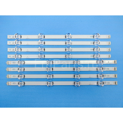 Светодиодная подсветка для телевизоров LG 42LB, 42LF, TLG4LED2.0-6V, DRT 3.0 42", 6916L-1956A, 6916L-1957A (комплект, 8 шт), большие линзы