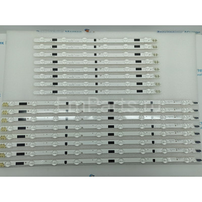 Светодиодная подсветка для телевизоров Samsung UE46F, 2013SVS46F, BN96-25308A, BN96-25309A, D2GE-460SCA-R3, D2GE-460SCB-R3 (комплект, 16 шт)